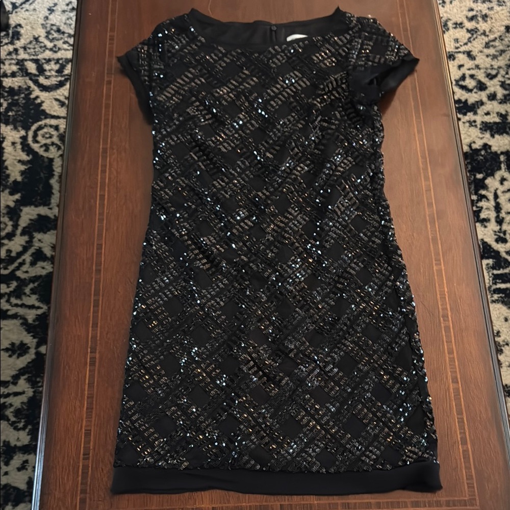 Eliza J Black Sequin Mini Dress